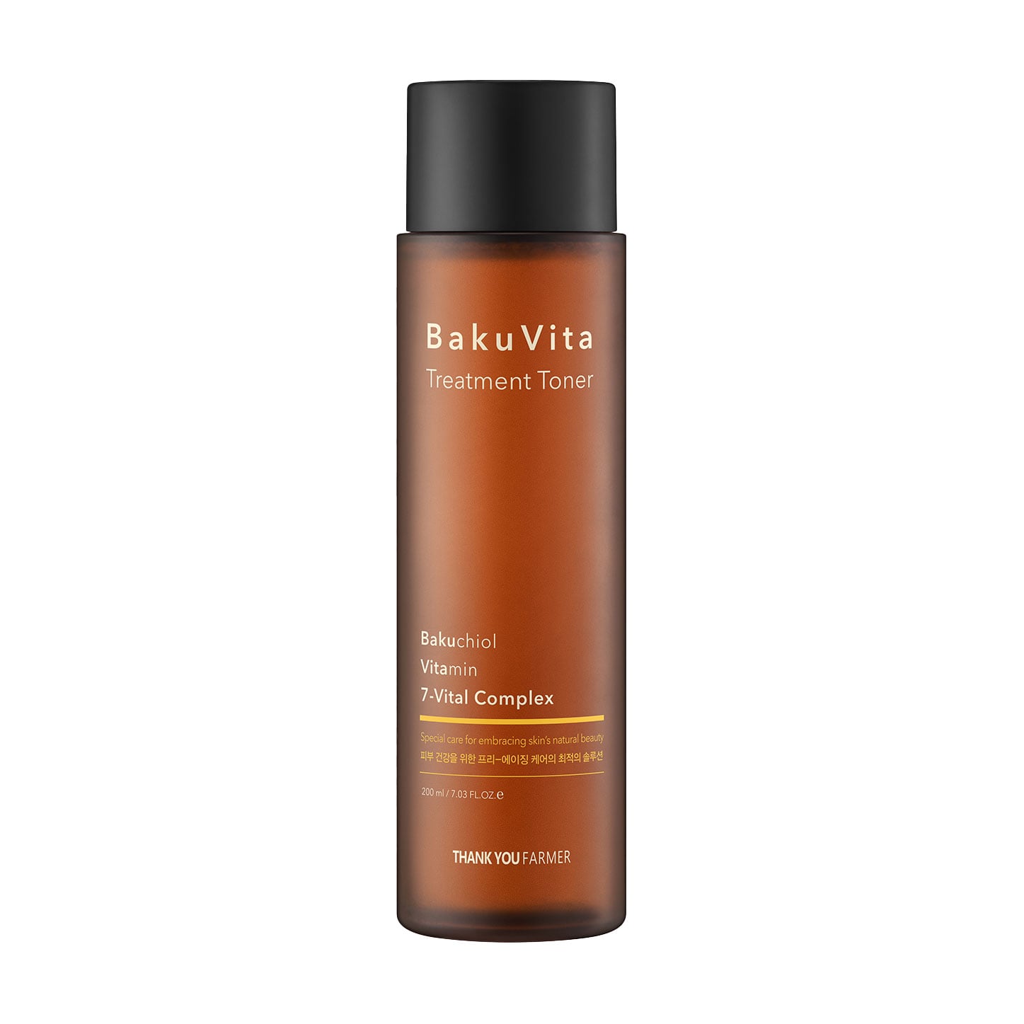 Зволожувальний тонер для обличчя Thank You Farmer BakuVita Treatment Toner з бакучіолом та вітамінами C та E, 200 мл